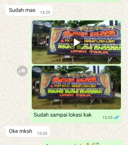 Pengiriman Papan Bunga Rawasari